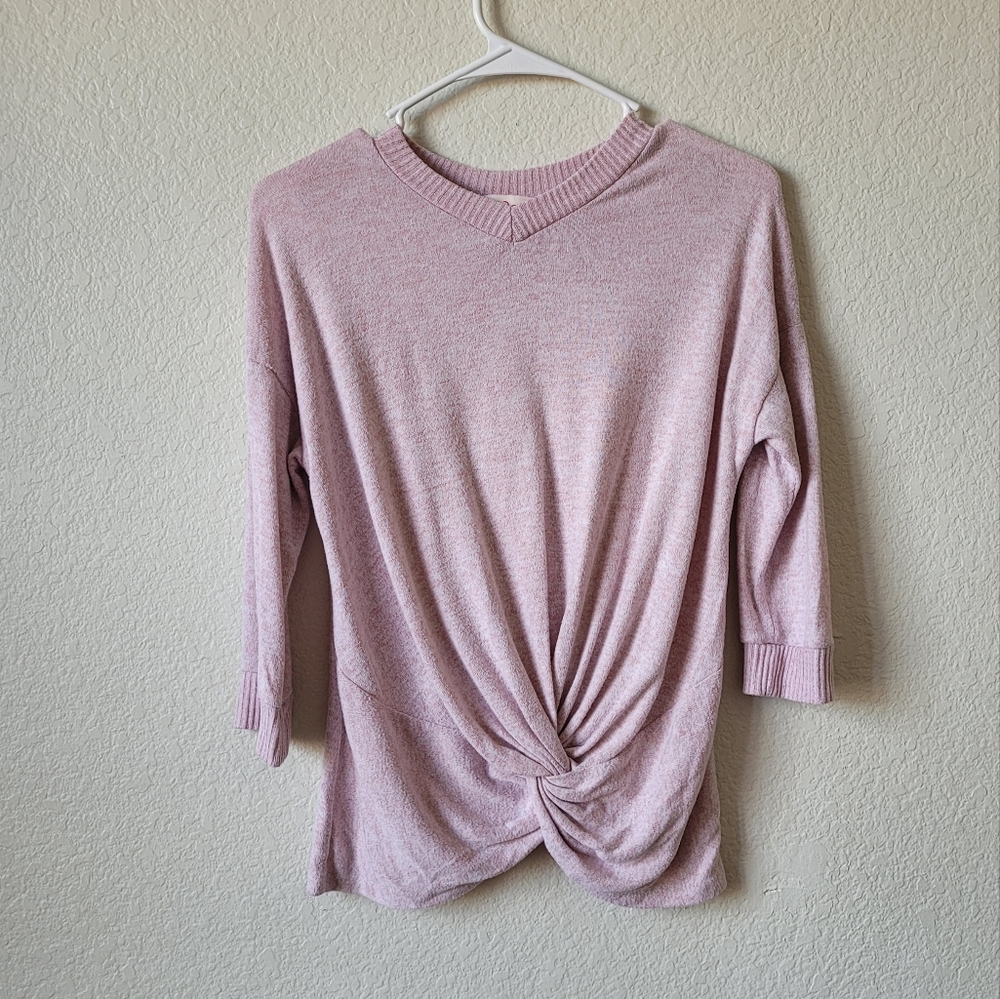 Poof! Girls Pink Top Size XL